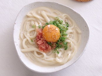 ごま豆乳明太うどん