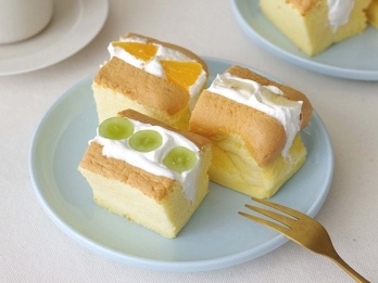 ふわしゅわ食感台湾カステラのフルーツサンド