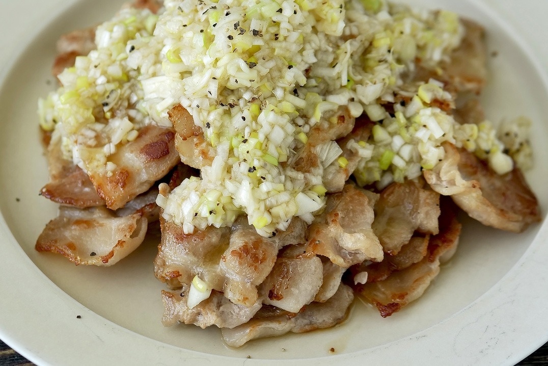 豚バラのネギ塩レモン