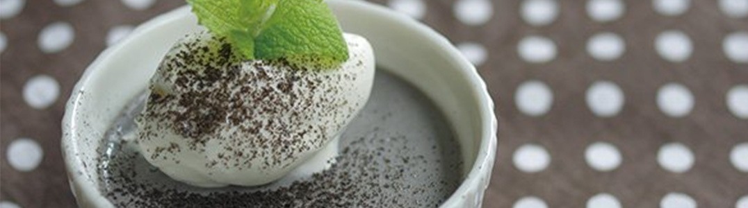 黒ごまラテプリン