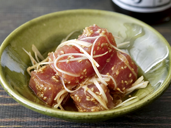 まぐろの味噌ユッケ