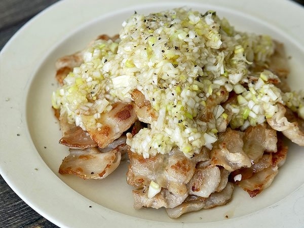 豚バラのネギ塩レモン